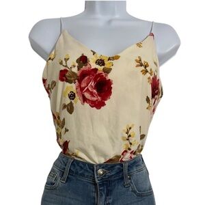 Women’s Soft Floral Spaghetti Strap Body Suit! GAZE